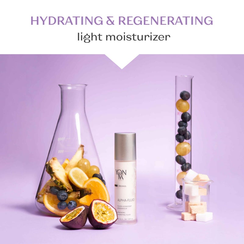 Yonka Alpha Fluid | Daily Face Moisturizer with Fruit AHA | Age Defense Serum for Fine Lines | Vitamin E & Rice Bran Oil | Hydrating Emulsion for All Skin Types | 1.69 fl oz - Image 3